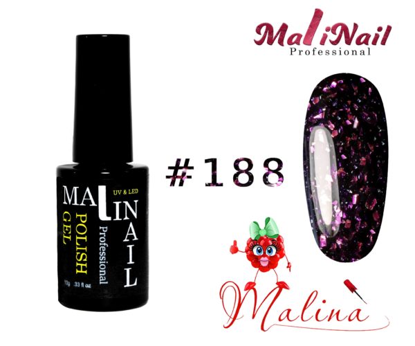 image Гель лак MaliNail PRO #188