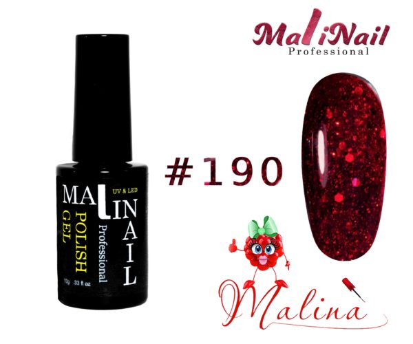 image Гель лак MaliNail PRO #190